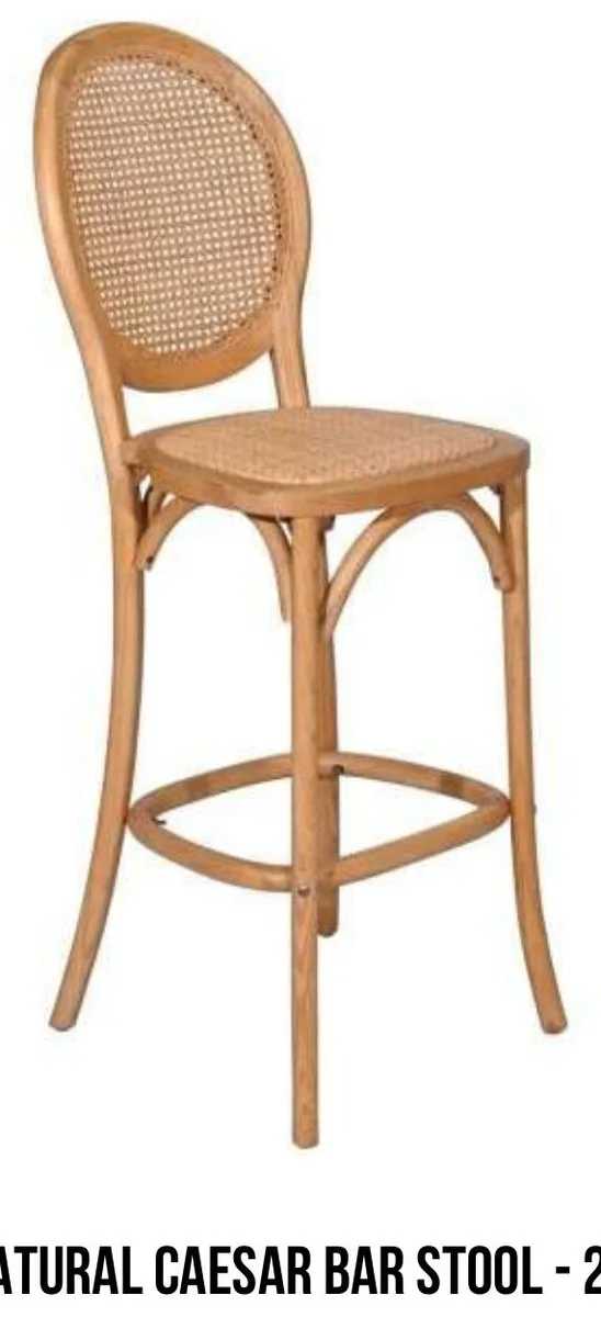 Natural Caesar Bar Stool rental