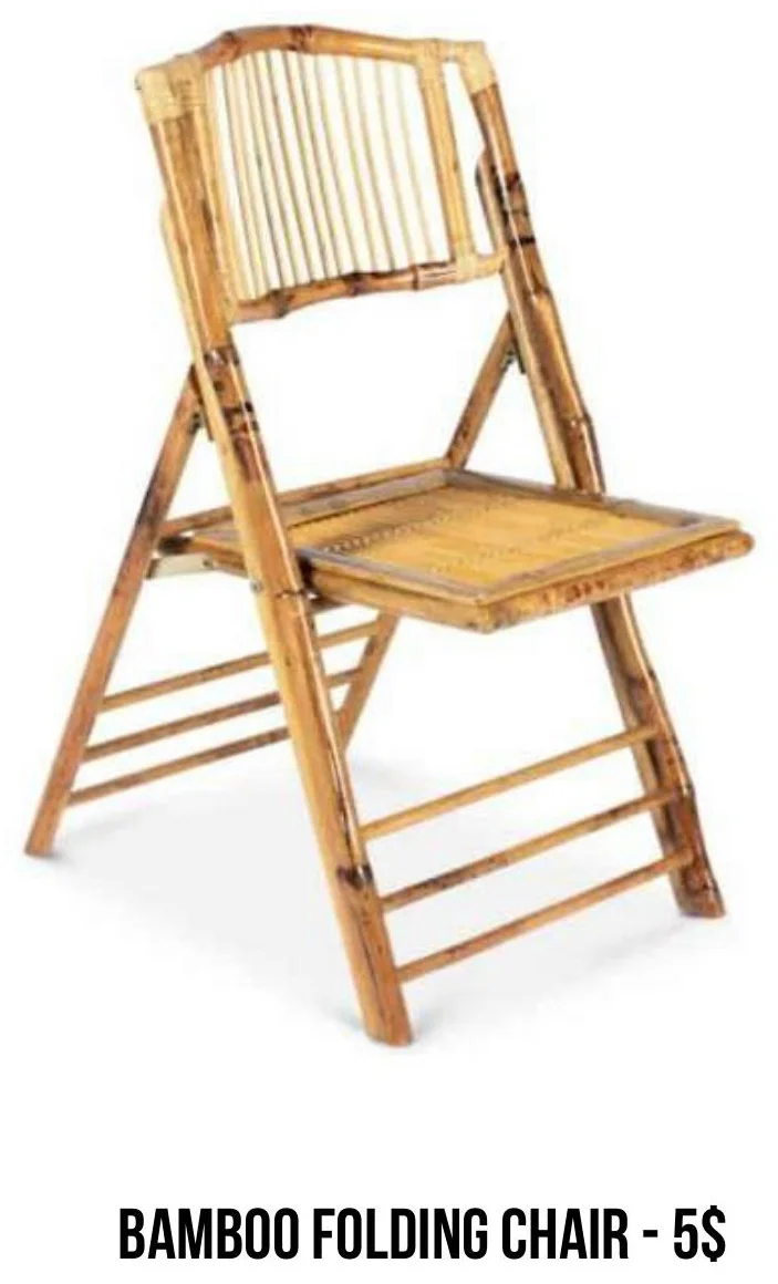 Bamboo Folding Chair rental