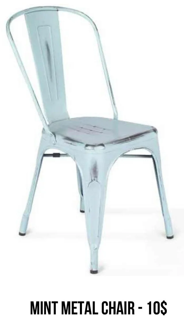 Mint Metal Chair rental