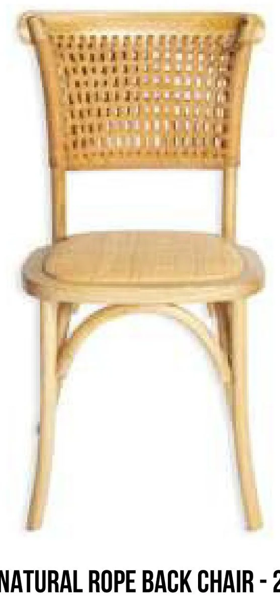 Natural Rope-Back Chair rental