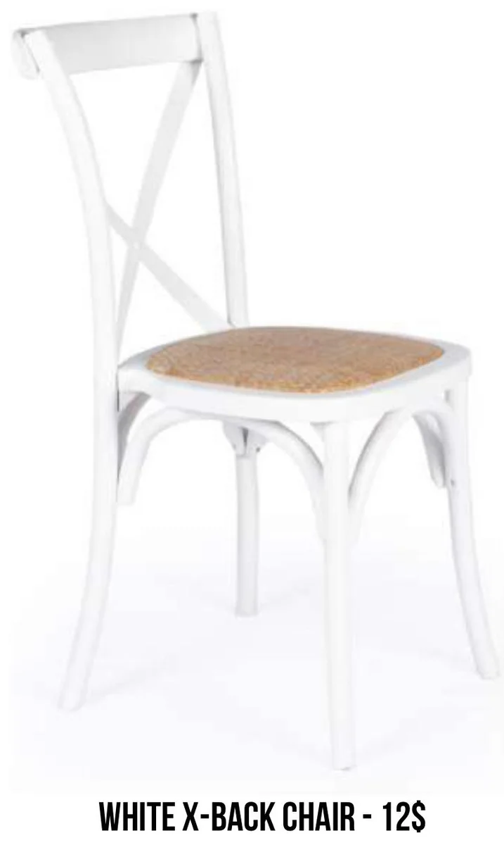 White X-Back Chair rental