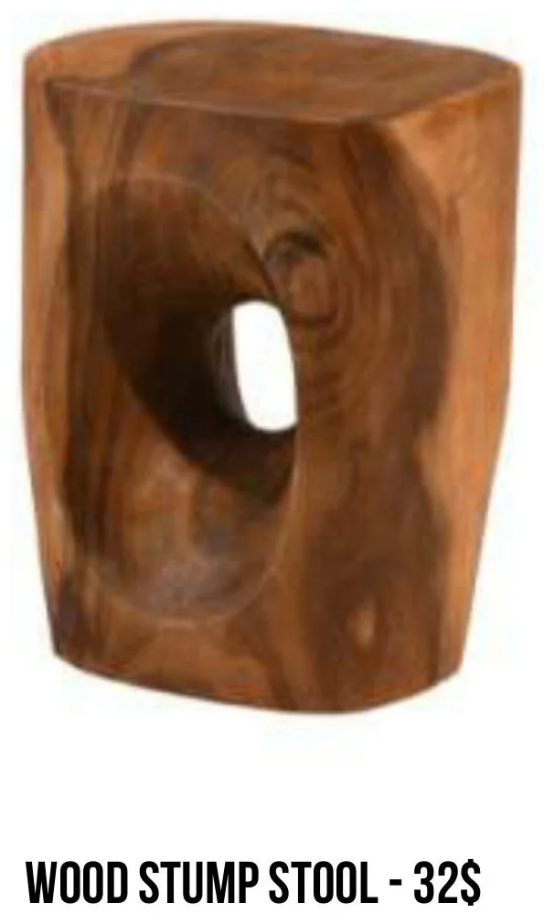 Wood Stump Stool rental