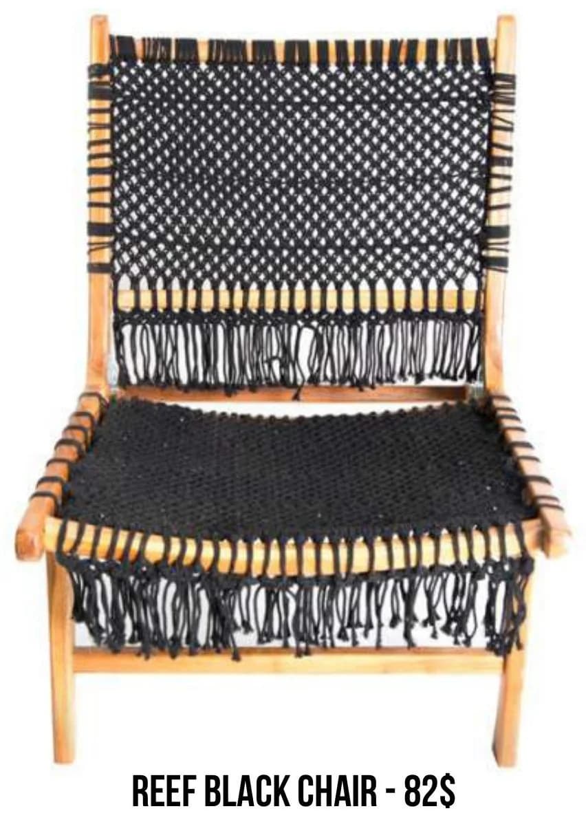 Reef Black Chair rental