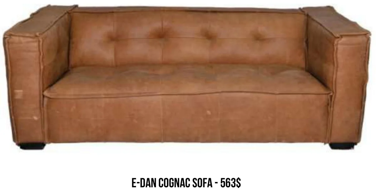 E-Dan Cognac Sofa rental