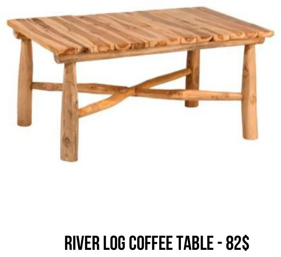 River Log Coffee Table rental