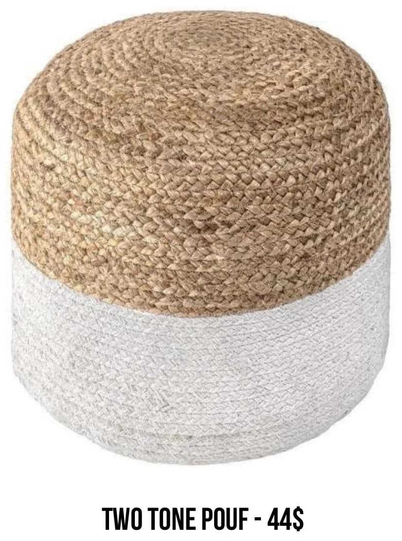 Two-Tone Pouf rental