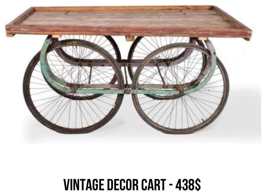 Vintage Decor Cart rental