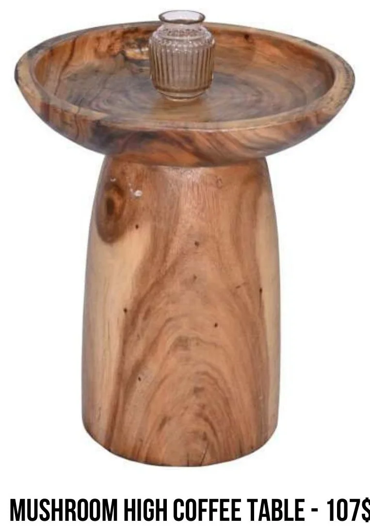Mushroom High Coffee Table rental