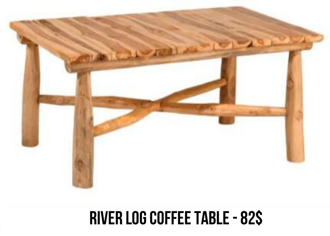 River Log Coffee Table rental