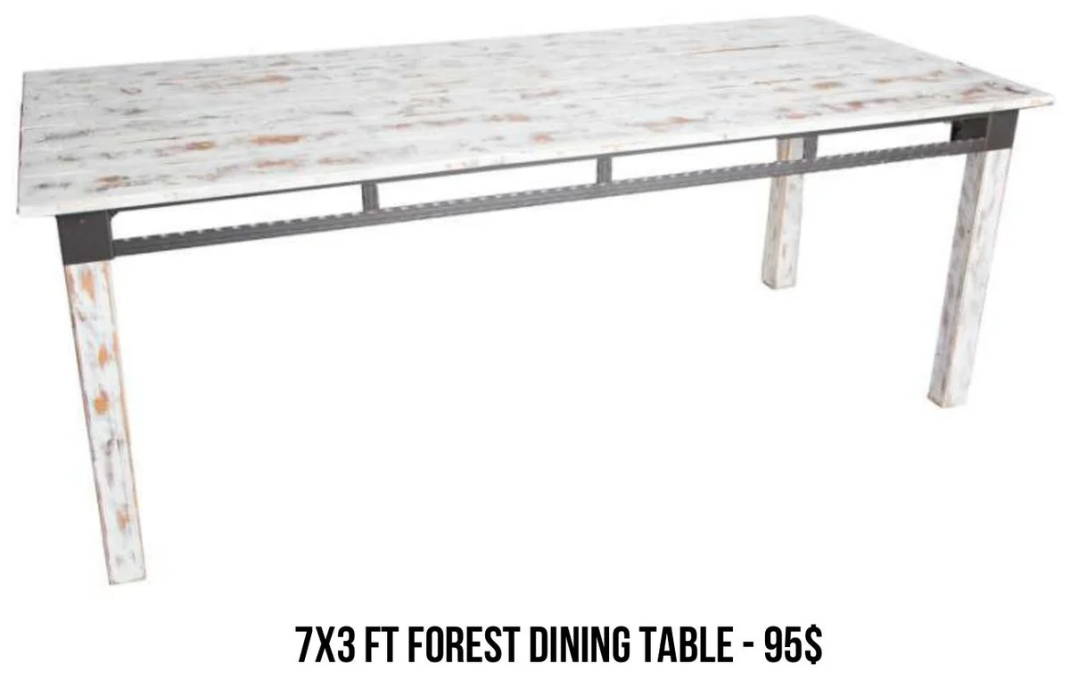 9 ft Forest Dining Table rental