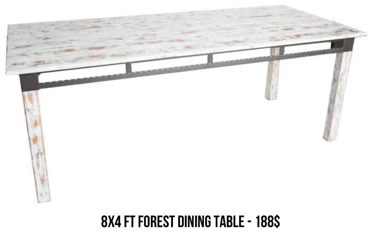 8x4 ft Forest Dining Table rental