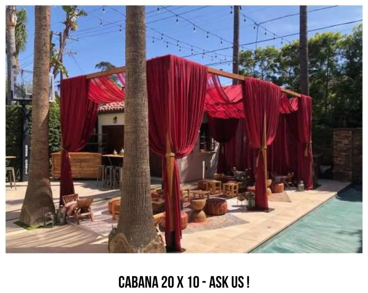 Cabana 20x10 rental