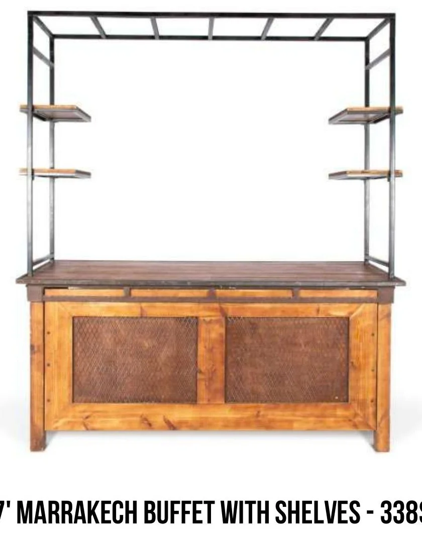 7' Marrakech Buffet with Shelves rental