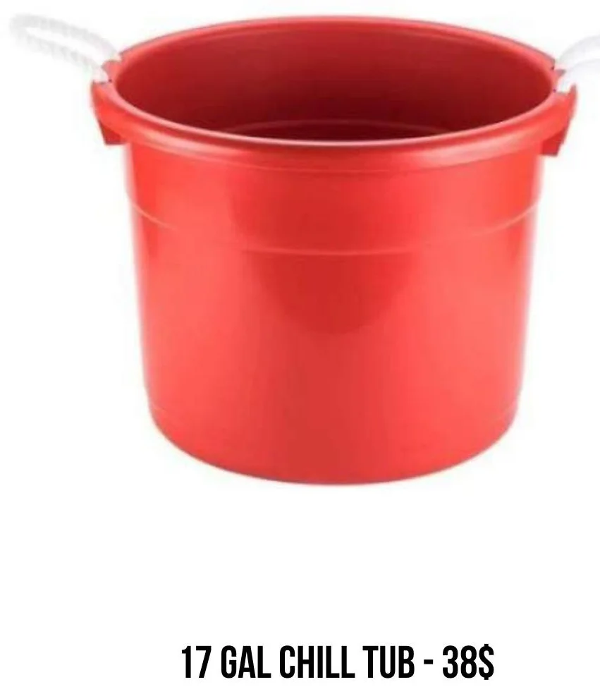 17 Gal Chill Tub rental