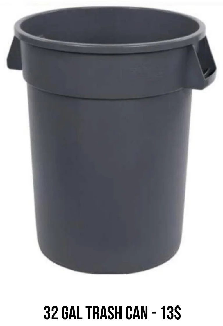 32 Gal Trash Can rental