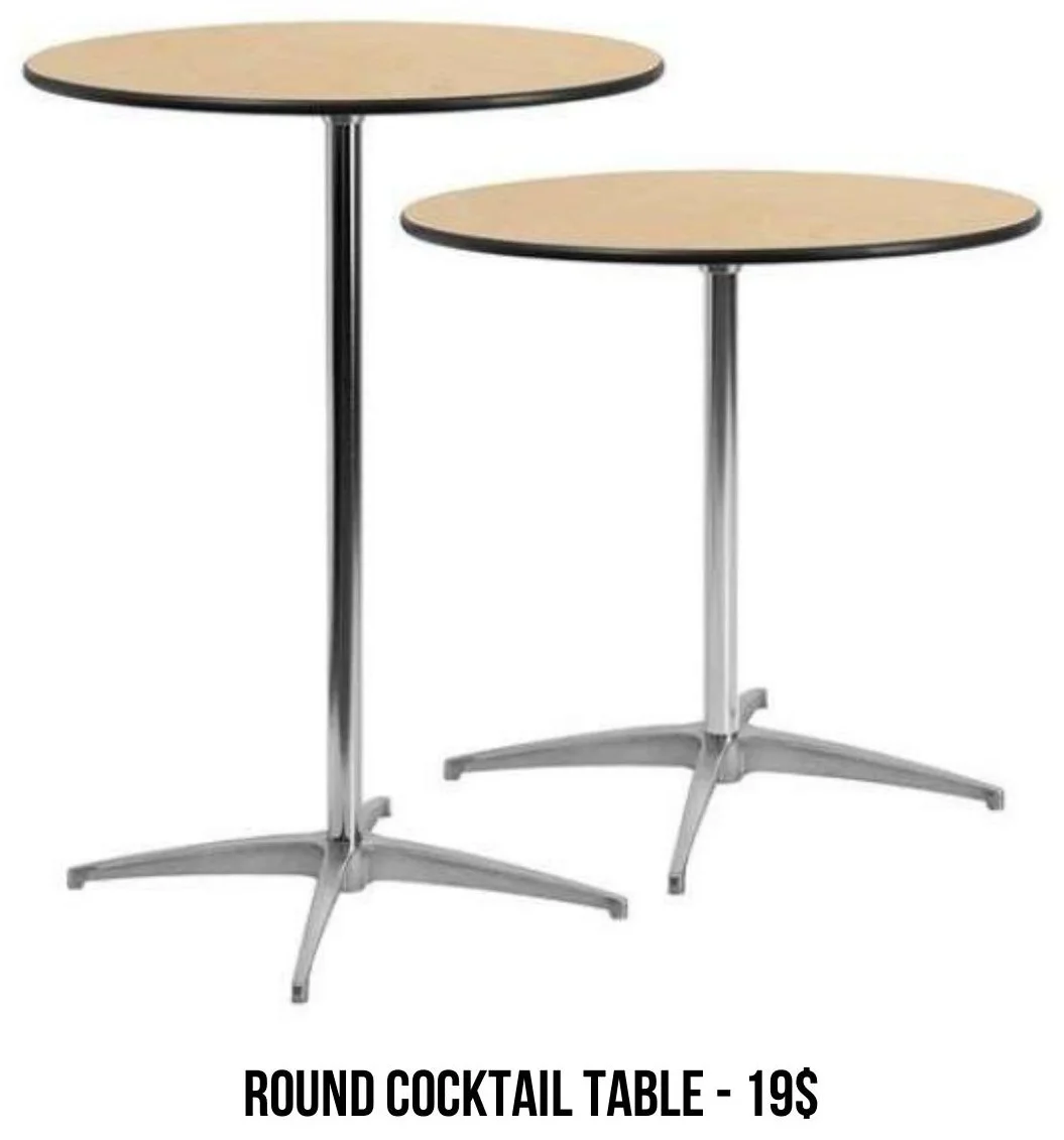 Round Cocktail Table rental