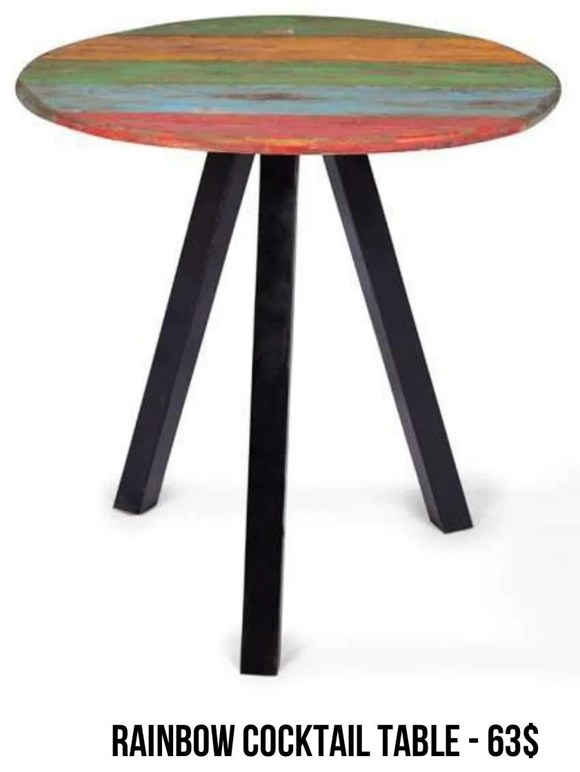 Rainbow Cocktail Table rental